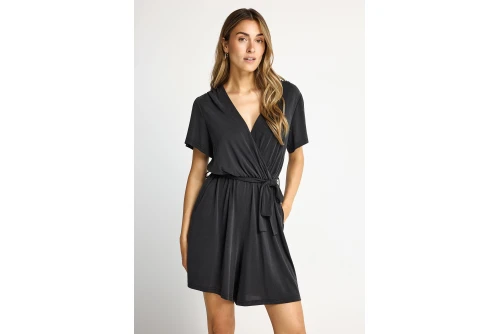 Funky Buddha Ολόσωμο Σορτς Γυναικείο (FBL013-108-12-BLACK)