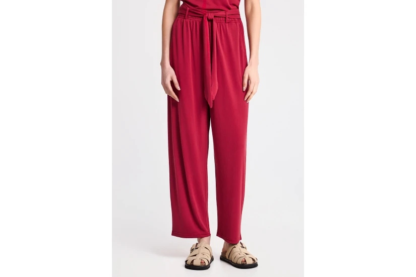 Funky Buddha Γυναικείο Casual Παντελόνι Βυσσινί