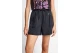 Funky Buddha Linen Blend Γυναικείο Σορτς Μαύρο