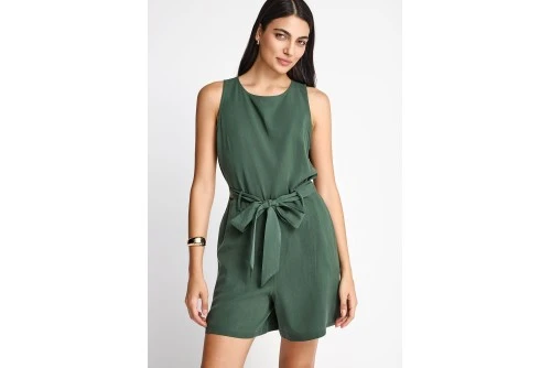 Funky Buddha Lyocell Ολόσωμο Σορτς Γυναικείο (FBL013-110-12-BISTROT-GREEN)
