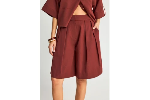 Funky Buddha Βερμούδα Casual Γυναικεία (FBL013-111-03-HENNA-BROWN)