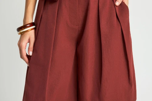 Funky Buddha Βερμούδα Casual Γυναικεία (FBL013-111-03-HENNA-BROWN)