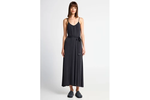 Funky Buddha Relaxed Φόρεμα Maxi Γυναικείο (FBL013-111-13-BLACK)