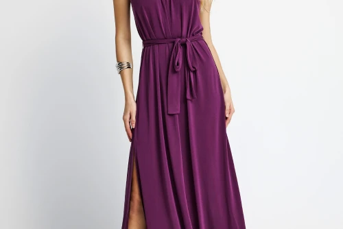 Funky Buddha Relaxed Φόρεμα Maxi Γυναικείο (FBL013-111-13-GRAPE-JUICE)