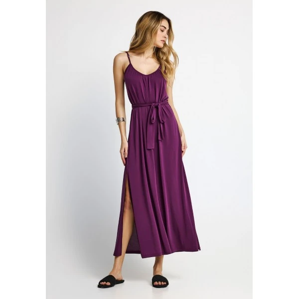 Funky Buddha Relaxed Φόρεμα Maxi Γυναικείο (FBL013-111-13-GRAPE-JUICE)