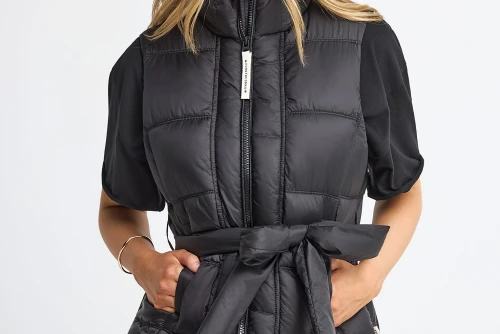 Funky Buddha Μπουφάν Αμάνικο Γυναικείο (FBL013-112-01-BLACK)