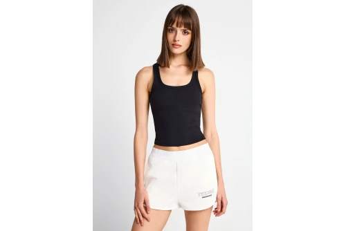 Funky Buddha Rib Μπλούζα Αμάνικη Γυναικεία (FBL013-113-17-BLACK)