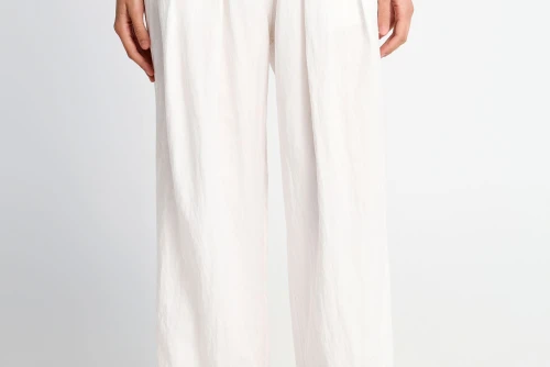 Funky Buddha Παντελόνα Γυναικεία (FBL013-119-02-WHITE)