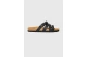 Funky Buddha Suede Γυναικεία Σανδάλια Μαύρα