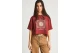 Funky Buddha Loose Fit With Graphic Print Γυναικείο Κοντομάνικο T-Shirt Κεραμιδί