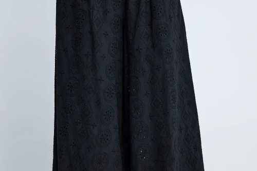 Funky Buddha Relaxed Fit Pallazo Παντελόνα Γυναικεία (FBL013-121-02-BLACK)