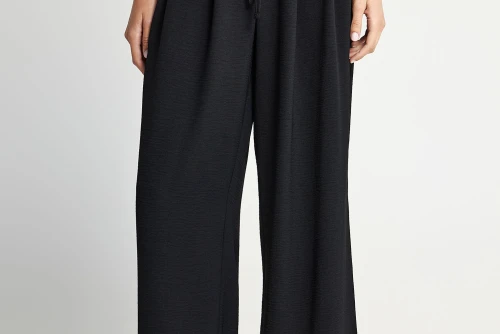 Funky Buddha Relaxed Fit Παντελόνα Γυναικεία (FBL013-122-02-BLACK)