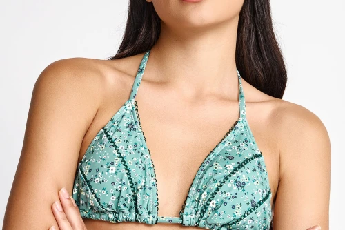 Funky Buddha Μαγιό Bikini Top Γυναικείο (FBL013-122-16T-GREEN-LAKE)