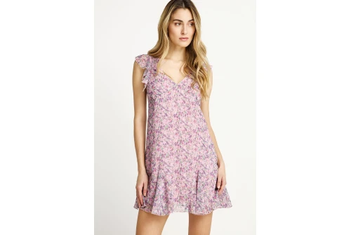 Funky Buddha Φόρεμα Mini Γυναικείο (FBL013-124-13-LILAC)