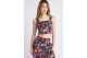 Funky Buddha Γυναικείο Αμάνικο Crop Top Πολύχρωμο