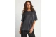 Funky Buddha Loose Fit With Artwork Print Γυναικείο Κοντομάνικο T-Shirt Ανθρακί