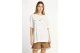 Funky Buddha Loose Fit With Artwork Print Γυναικείο Κοντομάνικο T-Shirt Εκρού