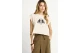 Funky Buddha Γυναικείο Κοντομάνικο T-Shirt Μπεζ