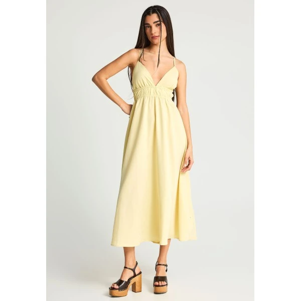 Funky Buddha Φόρεμα Maxi Γυναικείο (FBL013-129-13-LEMONADE)