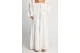 Funky Buddha Wide Leg Γυναικεία Παντελόνα Λευκή