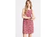 Funky Buddha Linen Blend Γυναικείο Φόρεμα Mini Κεραμιδί, Εκρού