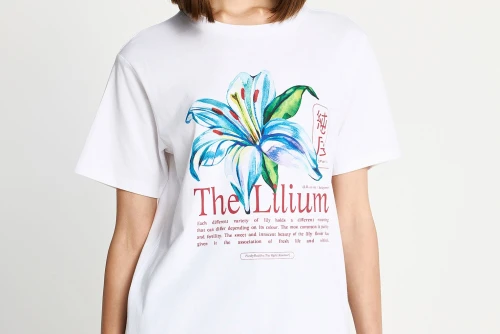 Funky Buddha Printed Cotton Loose T-Shirt Γυναικείο (FBL013-133-04-WHITE)