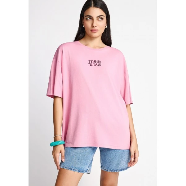 Funky Buddha Print On The Back T-Shirt Γυναικείο (FBL013-141-04-CASHMERE-ROSE)