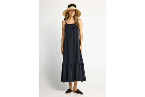 Funky Buddha Φόρεμα Maxi Γυναικείο (FBL013-142-13-BLACK)