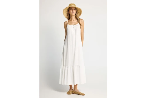 Funky Buddha Φόρεμα Maxi Γυναικείο (FBL013-142-13-OFF-WHITE)