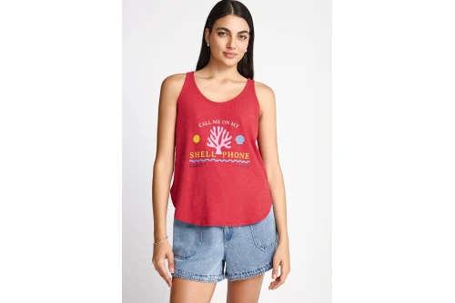 Funky Buddha Printed Μπλούζα Αμάνικη Γυναικεία (FBL013-145-04-BAKED-APPLE)