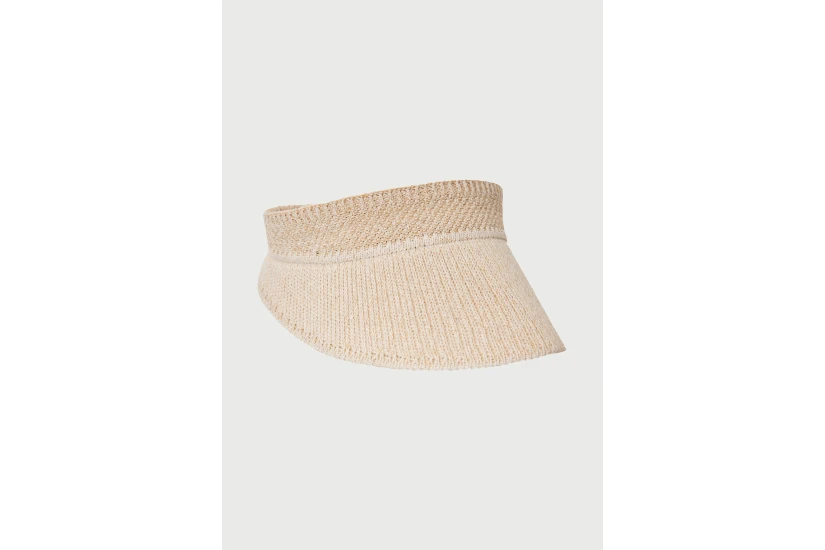 Funky Buddha Raffia-Style Καπέλο Visor Εκρού
