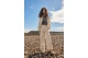Funky Buddha Wide Leg Γυναικείο Παντελόνι Τζιν Εκρού