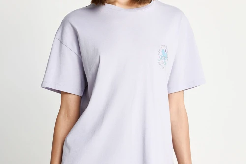Funky Buddha Print On The Back T-Shirt Γυναικείο (FBL013-161-04-LILAC)
