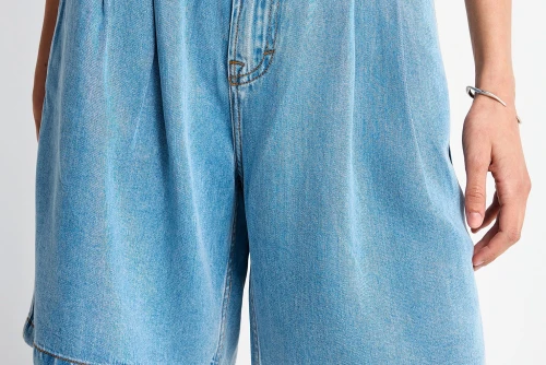 Funky Buddha Σορτς Τζιν Γυναικείο (FBL013-162-03-LT-BLUE)