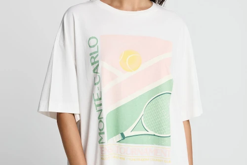 Funky Buddha Print T-Shirt Γυναικείο (FBL013-162-04-OFF-WHITE)