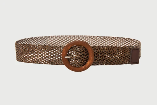 Funky Buddha Ζώνη Casual (FBL013-163-10-BROWN)