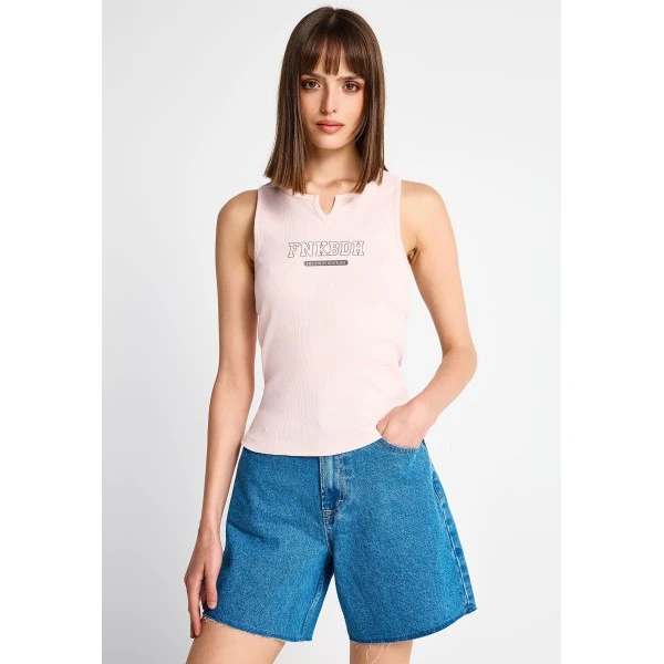 Funky Buddha Μπλούζα Αμάνικη Γυναικεία (FBL013-164-04-ROSE-WATER)