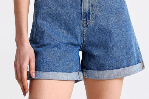 Funky Buddha Σορτς Τζιν Γυναικείο (FBL013-170-03-MD-BLUE)