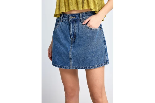 Funky Buddha Σορτς Τζιν Skort Γυναικείο (FBL013-171-03-MD-BLUE)
