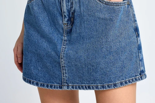 Funky Buddha Σορτς Τζιν Skort Γυναικείο (FBL013-171-03-MD-BLUE)