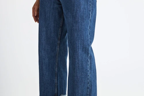Funky Buddha Turn-Up Παντελόνι Τζιν Γυναικείο (FBL013-172-02-MD-BLUE)