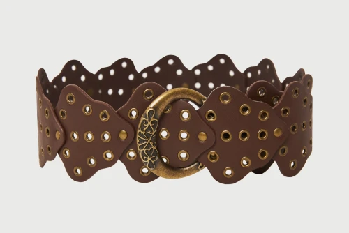 Funky Buddha Ζώνη Casual (FBL013-174-10-BRUNETTE)