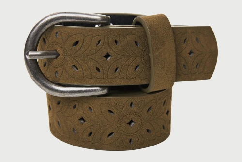 Funky Buddha Eco-Leather Ζώνη Casual (FBL013-436-10-BEIGE)