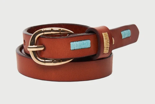 Funky Buddha Leather Ζώνη Casual (FBL013-446-10-CAMEL)