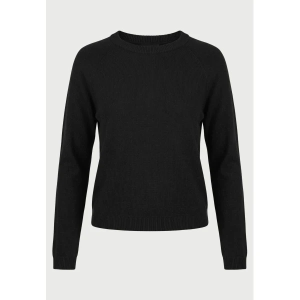 Funky Buddha Μπλούζα Πλεκτή Γυναικεία (FBL014-100-09-BLACK)