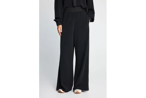 Funky Buddha Modal Straight Fit Παντελόνι Φόρμας Γυναικείο (FBL014-105-02-BLACK)