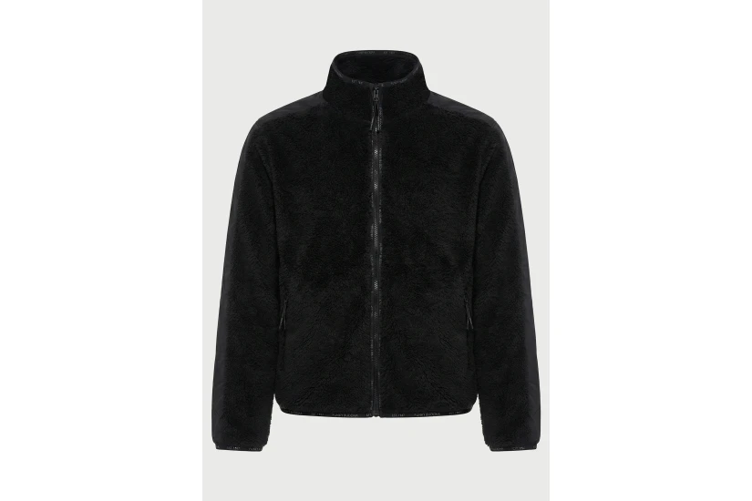 Funky Buddha Relaxed Fit Ζακέτα Fleece Γυναικεία (FBL014-107-06-BLACK)