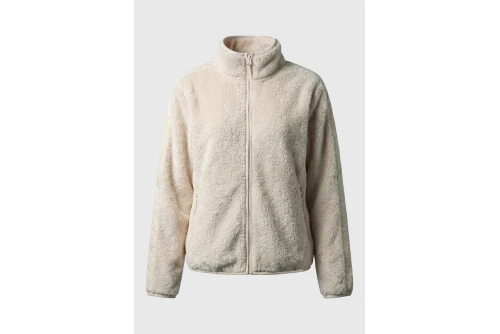 Funky Buddha Relaxed Fit Ζακέτα Fleece Γυναικεία (FBL014-107-06-CHALK)