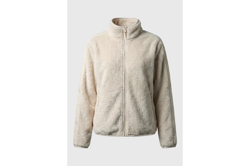 Funky Buddha Relaxed Fit Ζακέτα Fleece Γυναικεία (FBL014-107-06-CHALK)