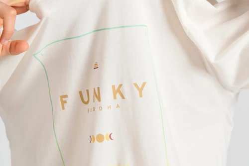 Funky Buddha T-Shirt Ανδρικό (FBM011-097-04-OFF-WHITE)